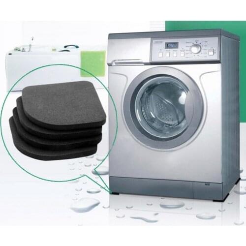 4 pcs Washer Shock Slip Mats Reducing Refrigerator Anti-vibration Noise Pad Washing Machine Shock Proof Mat