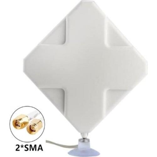 35dBi double SMA male Connector 4g antenna forWirelessLTE 4G router HUAWEI B593 B525 LTE router