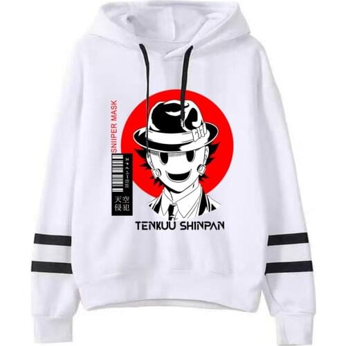 Anime Tenkuu Shinpan High-Rise Invasion Pullovers Anime Style Top Loose Casual Unisex Hoodies