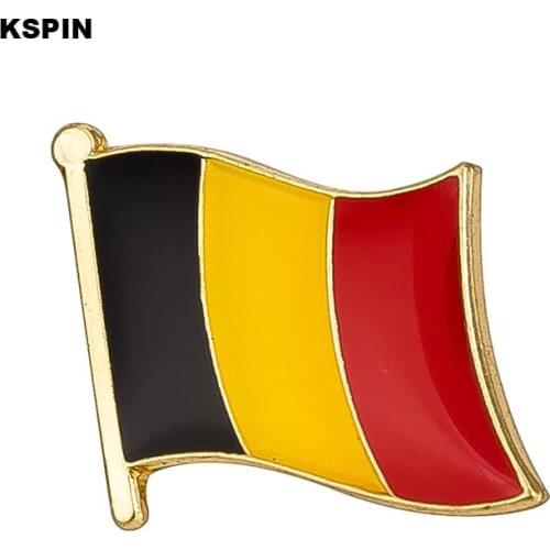 Belgium flag lapel pin badge pin 300pcs a lot Brooch Icons KS-0034