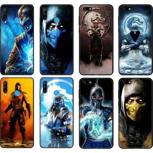 Black tpu Case For Huawei Honor 20 Lite 10 10i 20S 30S 30 Case Honor 7A 5.45 7s 7C 5.7 Case Cover Scorpion Mortal Kombat