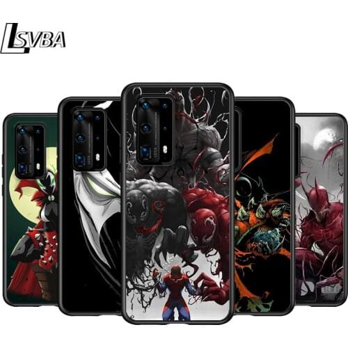 Black Cover Spawn the Black for Huawei P40 P30 P20 P10 P9 P8 Pro Lite 4G 5G 2019 2017 Plus Mini Phone Case