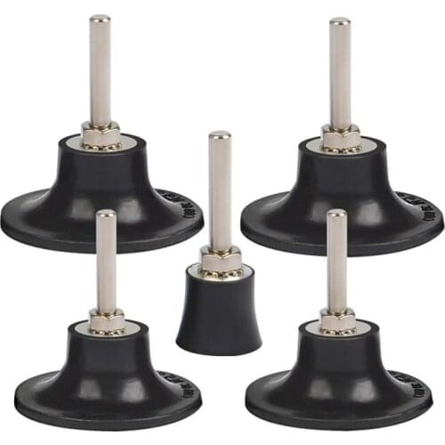 SHGO HOT-5Pcs Roloc Disc Pad Holder Quick Replacement Disc Pad Holder with 1/4 Inch Shank for Polishing Round Rotating Tool