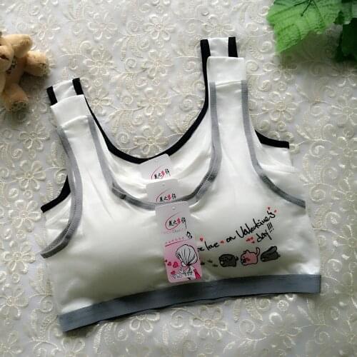 Children Girl Bra Underwear For Puberty Girls Childrens Tops Kids Solid Underwear Bra Vest Children Teenage Clothing