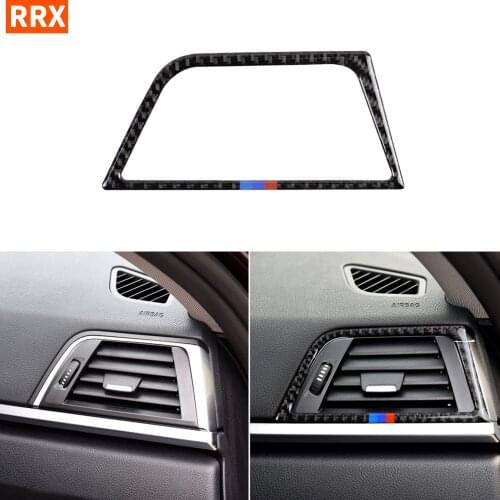 For BMW 3 3GT series F30 F34 2013-2016 Co-pilot Air Outlet Frame Carbon Fiber Sticker Air Vent Trim Modified Car Accessories