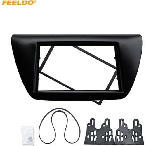 FEELDO Car Stereo Radio 2Din Fascia Panel for Mitsubishi Lancer IX 2000-2010 Install Frame Face Frame Dash Bezel Kit #AM5086