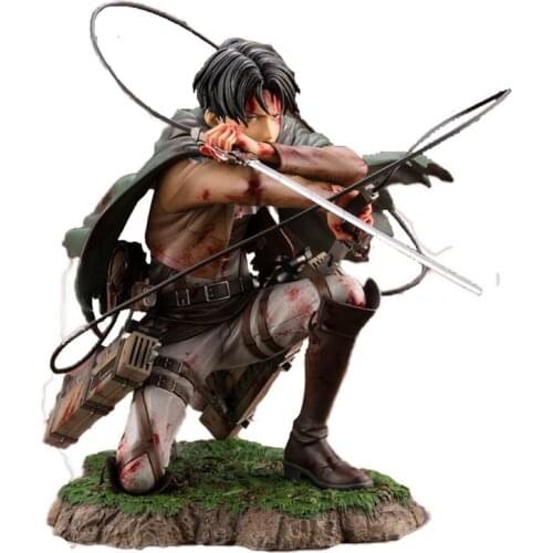 Attack On Titan Levi Ackerman Captain Anime Figure Pvc Model Cartoon Toy Desktop Ornaments Collectible Model Toys
