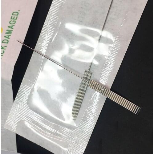 200Pcs 7F Tattoo needles for Permanent Makeup Machine Microblading Needle Pins for Eyebrow Eyeliner Lips Suitable for Needle Tip