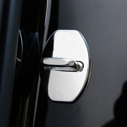 4Pcs For Audi A8L A4L A4 A5 A6L A6 A7 S5 Q3 Q5 TT TTS Stainless steel door lock cover Car-Styling