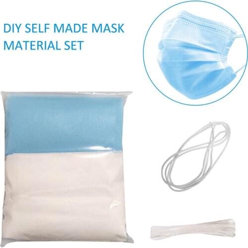 Mask Material Handmade DIY Mask Set Non-woven Fabric Elastic Rope Elastic Bands Elastic Tape For DIY Sewing Accessories
