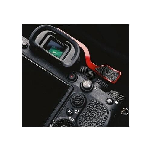 Metal Hot Shoe Thumb-Up Hotshoe Thumb Up Grip For Sony A74 A7R4 A7M4 IV A92 a9II ILCE-7RM4 Camera Hand Grip With leather protect