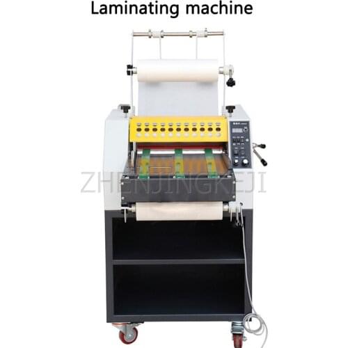Fully Automatic Large Heat Laminating Film A3 Big Steel Roller Belt Feed Cover Color Page Business Cards High-speed Film Tools