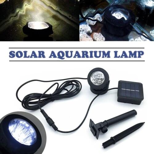 Newest 6 LED Solar Powered Light Outdoor Lawn Landscape Lamp Fish Tank Spotlight High Dust Proof Waterproof Garden Supplies