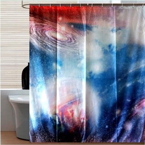 Sci-fi Space walk Magic Galaxy Personalized Shower Curtain Bath Curtain Waterproof Polyester Fabric Shower Curtain 180CM*180CM