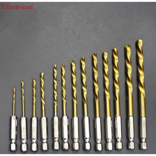 Hexagon Shank Twist Drill Bit Titanize Air Srewdriver HSS Electric Screwdriver Bit