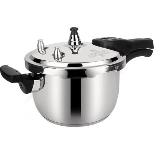 Thickened 304 stainless steel 2-14L pressure cooker household press pot mini gas electromagnetic furnace 18-32cm stewpan pan