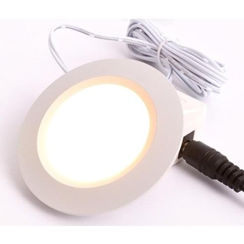 LED Cabinet Light Low Voltage Small Downlight Ultra-thin LED Concealed Downlight LED Showcase Kitchen Cabinet Light 12V 2m Termi