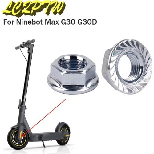2 Pcs Front Wheel Motor Screws Parts For Ninebot Max G30 /Xiaomi M365 Electric Scooter Steel Alloy Wheel Nuts Accessories