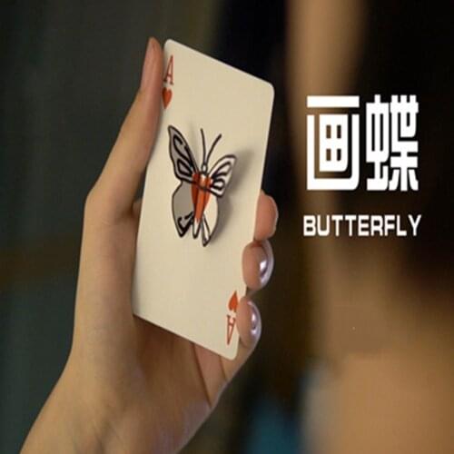 The Butterfly Effect by Hyde Ren Gimmick Magic Tricks Poker Card Magic Butterfly Appear From The Card Street Magia Funny Toys