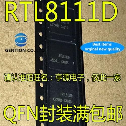 10Pcs RTL8111 RTL8111D RTL8111D-VB-GR QFN Chip card in stock 100% new and original