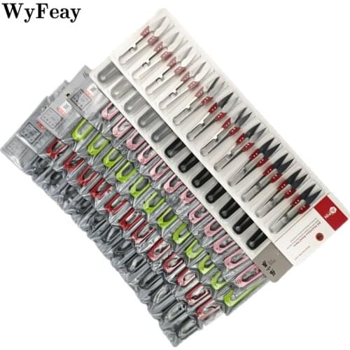 12Pcs Thread Scissors Cutting Sewing Accessory Cross Stitch Embroidery for Needlework Fishing Tailors Fabric Supplies Tools Diy