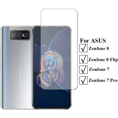 2-1Pcs Protective Glass For Asus Zenfone 7 Pro Screen Protector Film Tempered Glass For Zenfone 8 ZS590KS 8 Flip ZS672KS Vidrio