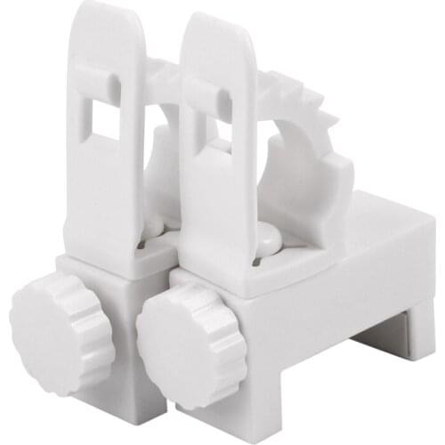 2Pcs Adjustable Crossbar Rod Support Clamp Holder Curtain Rods Bracket Towel Storage Rack Hanging Hook Home Organizer