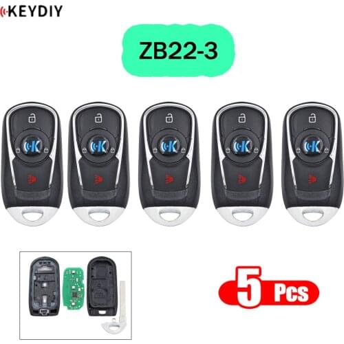 5PCS/LOT KEYDIY Universal Smart Key ZB22-3 for KD900 KD-X2 Car Key Remote Replacement Fit More than 2000 Models