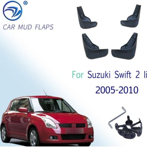 Car Mud Flaps For Suzuki Swift 2 II 2005-2010 Mudflaps Splash Guards Mud Flap Mudguards Fender 2006 2007 2008 2009