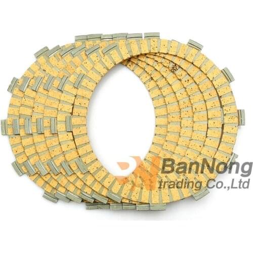 6 pcs high quality Motorcycle Clutch Plates clutch disc Disc Set For Yamaha XV400 Virago 89-94/XVS400 Drag Star DS4 00-15