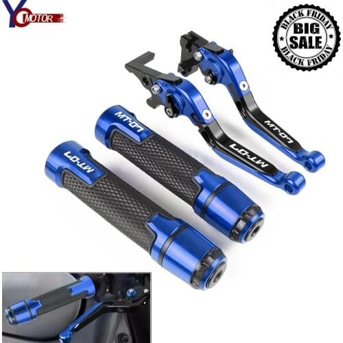 For YAMAHA MT07 MT-07 FZ-07 FZ07 2014-2021 2020 2019 2018 2017 2016 2015 Brake Clutch Lever and Handle bar mt 07 Grips Handbar