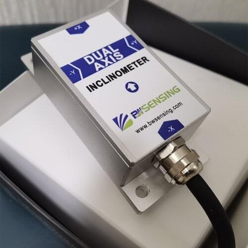 BWM420 Tilt Angle Sensor Dual Axis Inclinometer with Accuracy 0.05 Resolution 0.001 Degree 0-5V 0-10V RS232 output Dual-axis