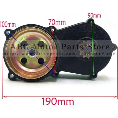 11 13 14 17 19 20 Tooth T8F 43CC 47CC 49CC Dual Chain Clutch Gear Box Black Mini Moto Pit Dirt Bike Quad ATV Buggy Go kart