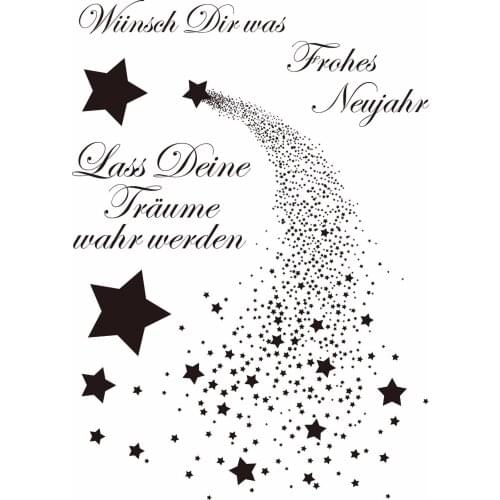 Meteor shower Clear Silicone Stamp/Seal for DIY scrapbooking/photo album Decorative clear stamp A162