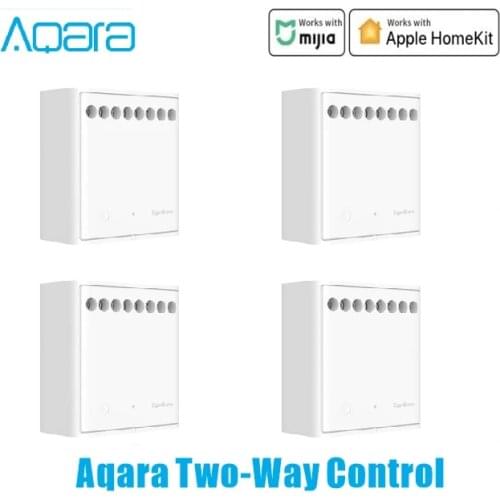 Original Aqara Two-way Control Module Wireless Relay Controller 2 Channels Work For Smart Xiaomi Home APP And Apple Home Kit