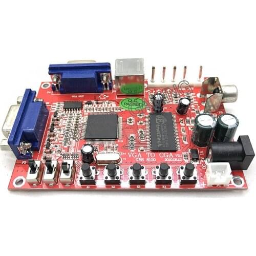 New arrival VGA to CGA/CVBS/S-Video HD Video Game Converter Board arcade kit machine parts