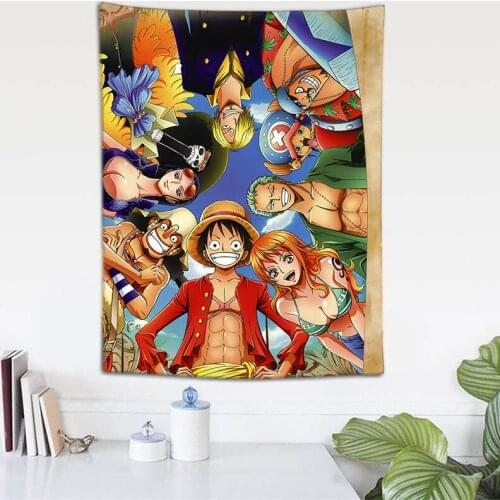 Japan Anime One Piece Trafalgar Law Tapestry Wall Hanging Cloth Customized Ghost Background Room Decoration Art Painting