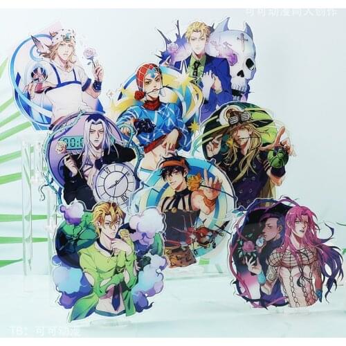 JoJos Bizarre Adventure HOT Anime acrylic Stand Figure Model Narancia Kira Yoshikage Diavolo Johnny Joestar Desktop Decor gifts