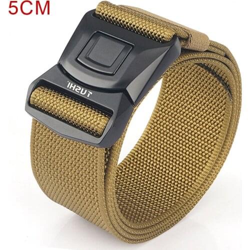 MEDYLA Mens Belt Outdoor Tactical High Quality Nylon Belt 5cm Snap Release Men Leisure Belt MDB2046