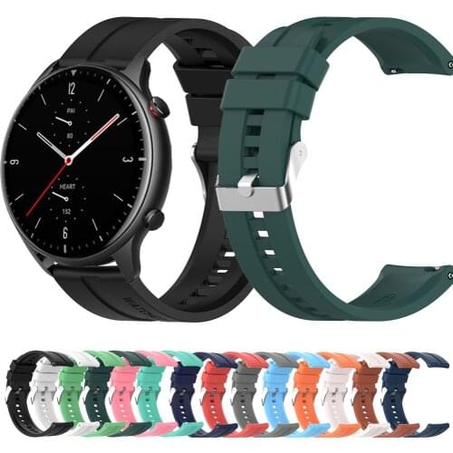 For Huami Amazfit GTR 2 eSIM 2e GTR 47mm Strap Silicone Wristband Bracelet 22mm Watchband correa For Amazfit Stratos 3 2 ремешок