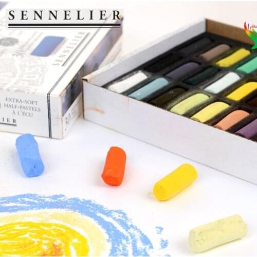 Sennelier PASTELS, 30 colors, half soft PASTELS, handmade, colorful colors, suitable for beginners and students,art studies