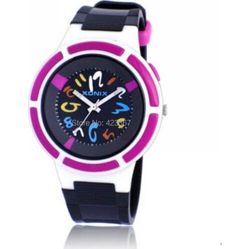 Girls Boys Sports Watches Waterproof 100m LED Light Quartz Analog Swim Watch Children Sports Watch Unisex