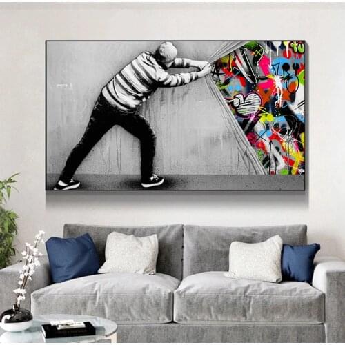 Street Graffiti Art Abstract Painting Posters and Prints Canvas Paintings Wall Art Picture for Living Room Home DecorativeArts