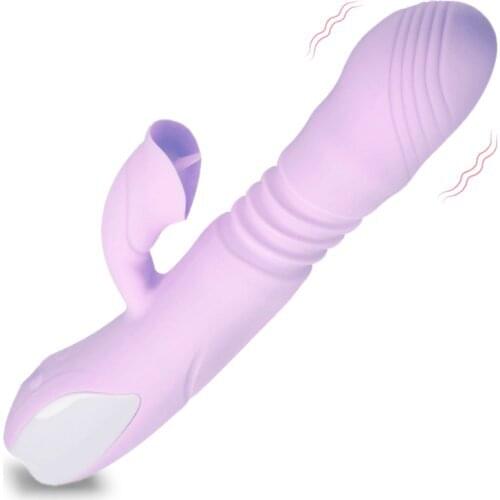 Tongue Licking Vibrator Heating Female Masturbation Device Charging Dildo Clitoris G-Spot Vaginal Stick Vibrating Adult Products