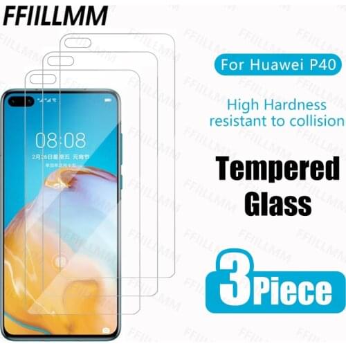 3Pcs/lot Tempered Glass For Huawei P40 Full Screen Protectors For Huawei P40 Protective Glass For Huawei P40 Protective Film