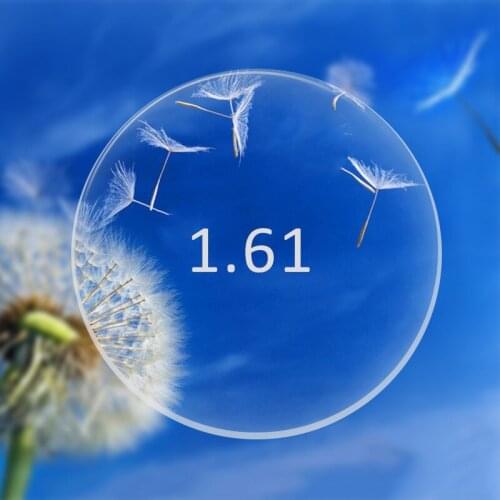 1.61 High Index Thin Clear Optical Lenses HMC EMI Anti-UV Myopia Hyperopia Radiation Protection Asphere Prescription Lens