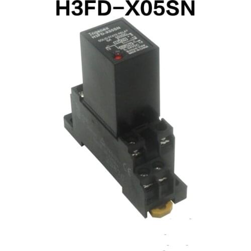 1PCS guide rail type H3FD-X05SN solid state relay + pedestal