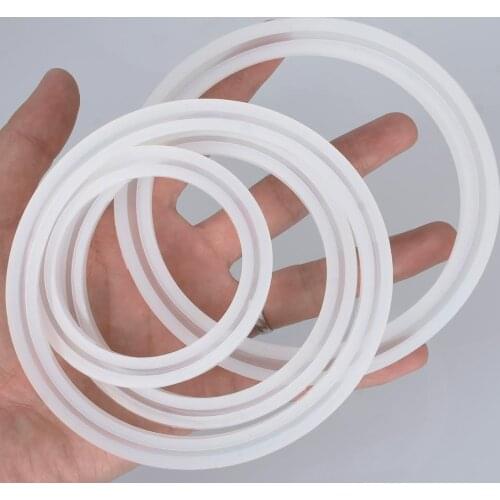 1 Pc Mirror Surface Silicone Mold For Bracelet Bangle Key Ring Resin Mold Handmade Jewelry 103197