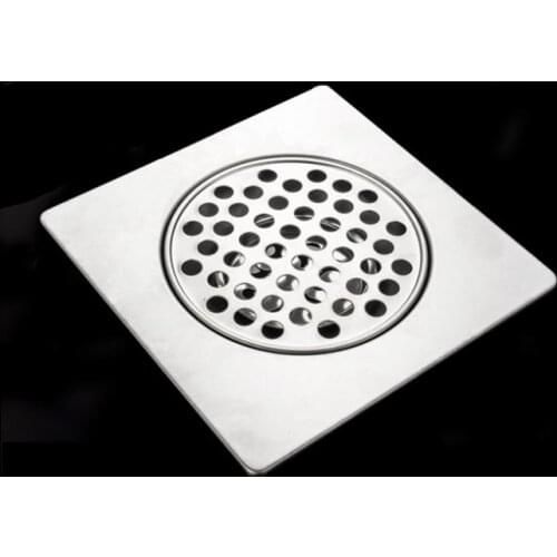 DONYUMMYJO 1pc Stainless Steel Floor Drain Bathroom Filter Anti-blocking Floor Drain
