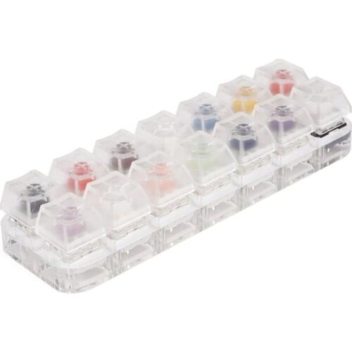 14 Key Translucent Keycaps Testing Tool Kailh Box Switches Keyboard Tester